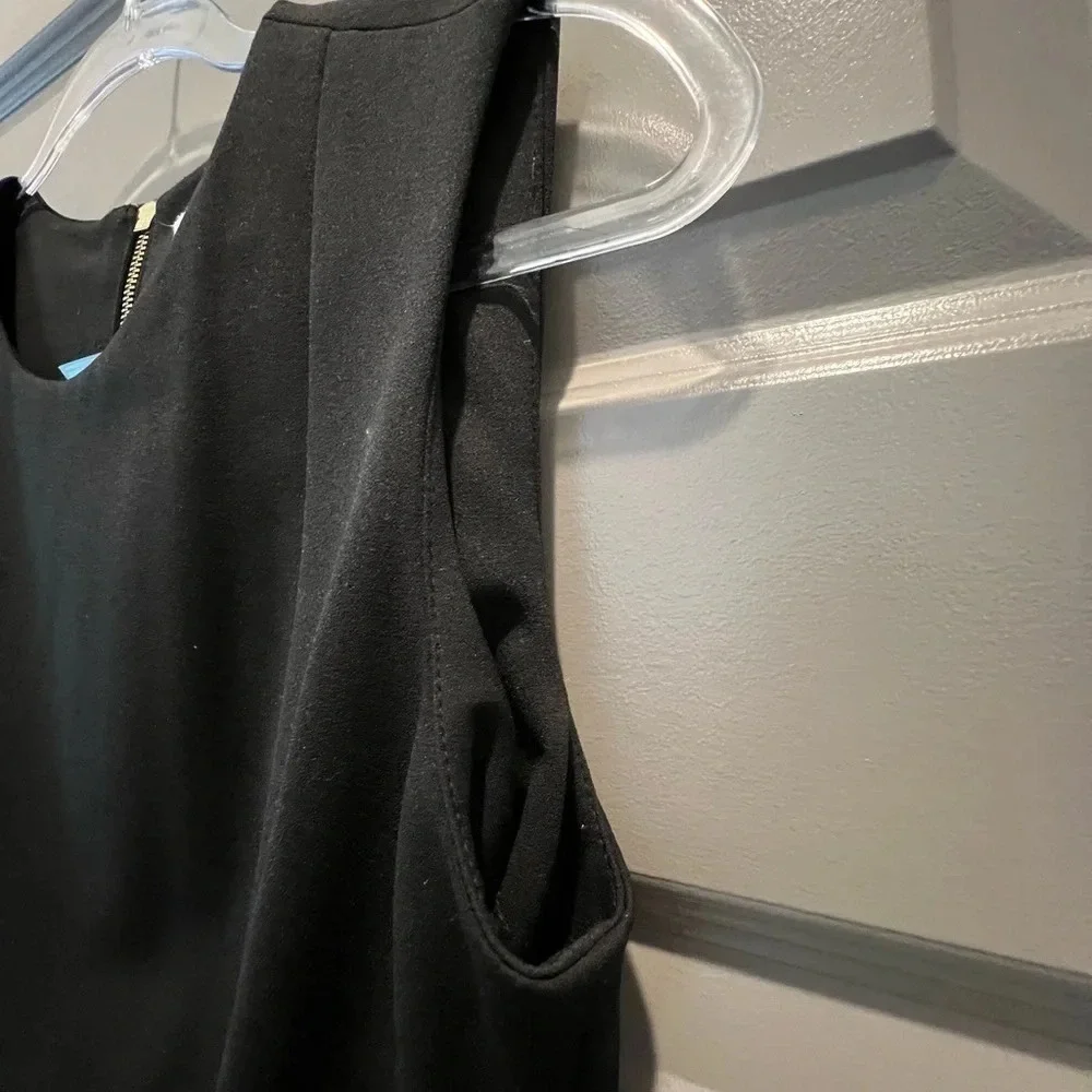 Calvin Klein Black A Line Asymmetrical Dress Size 10